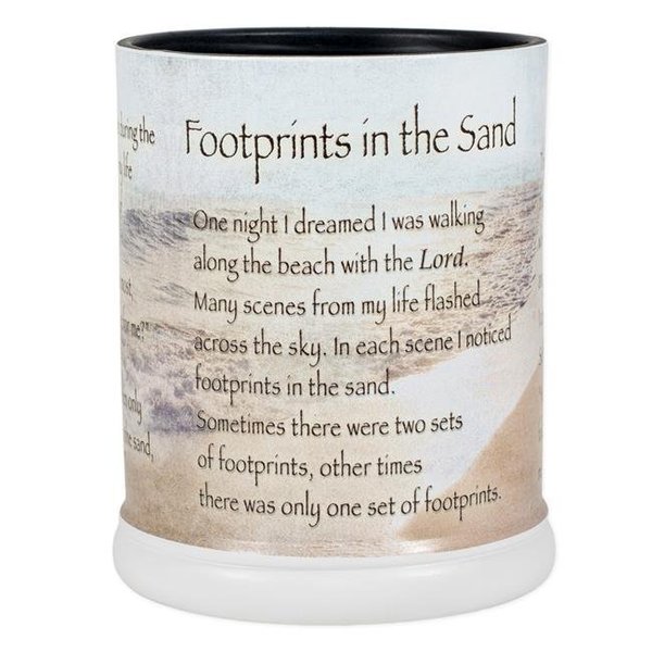 Dicksons Dicksons JW05FP Footprints in the Sand Candle Jar Warmer JW05FP